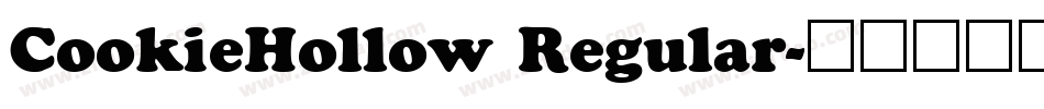 CookieHollow Regular字体转换